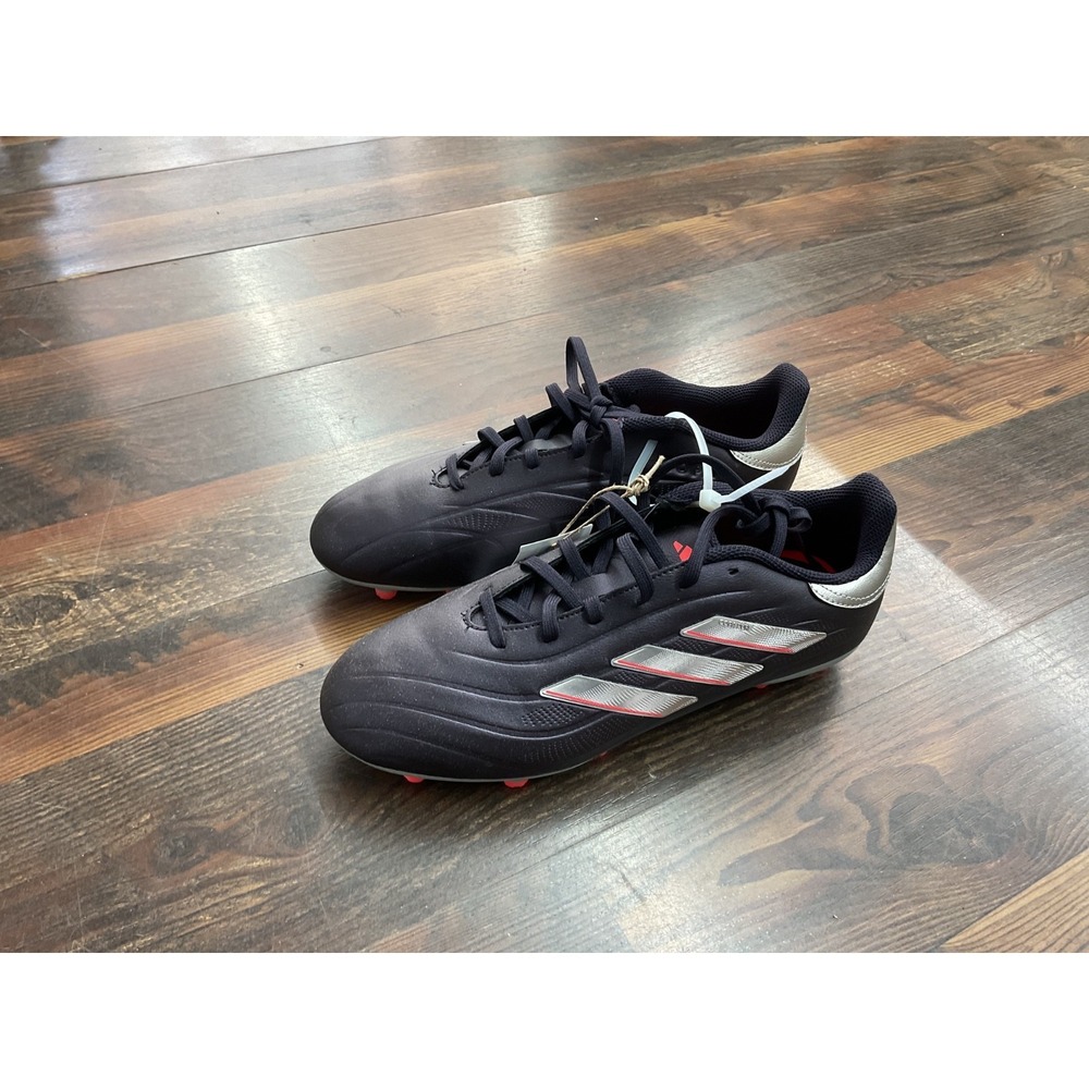 Adidas Youth Size‎ 6 Soccer Cleats Black Red Molded Spikes